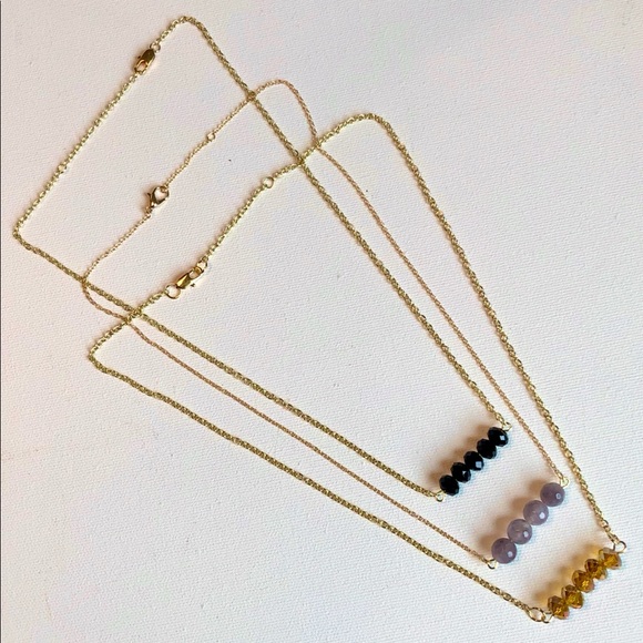 Beaded Bar Necklace - Picture 2 of 7